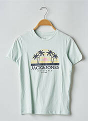 T-shirt bleu JACK & JONES pour garçon seconde vue