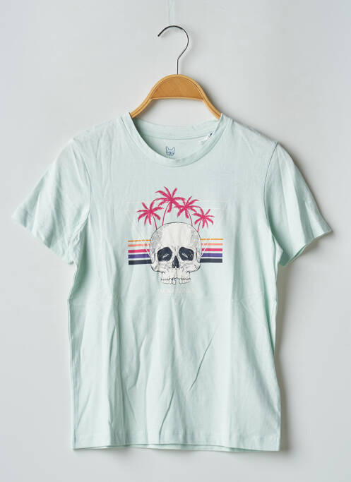 T-shirt stretch manches courtes bleu JACK & JONES garcon