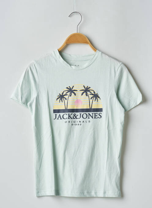 T-shirt bleu JACK & JONES pour garçon