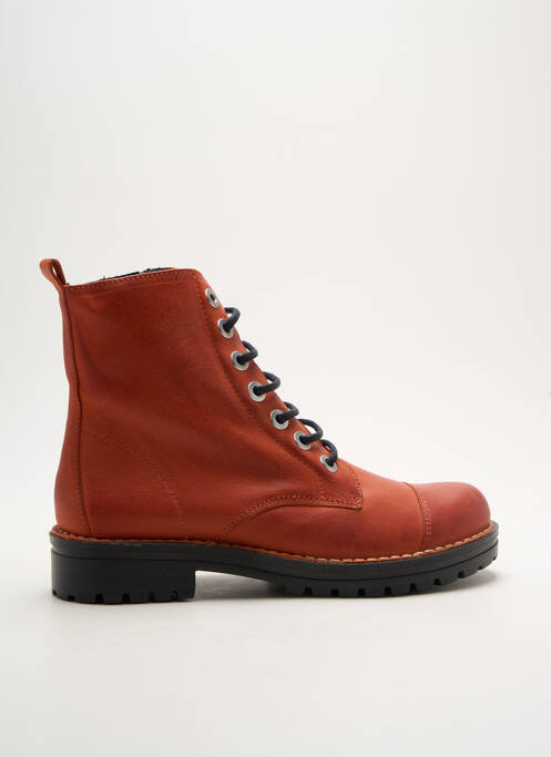 Bottines/Boots orange CHACAL pour femme