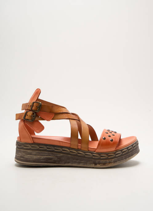 Sandales/Nu pieds orange CHACAL pour femme