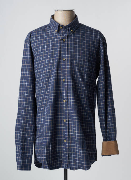 Chemise manches longues bleu BELLONI pour homme