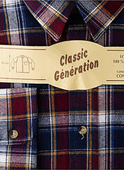 Chemise manches longues bleu CLASSIC GENERATION pour homme seconde vue