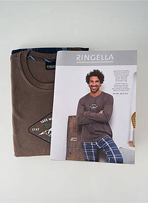 Pyjama marron RINGELLA pour homme