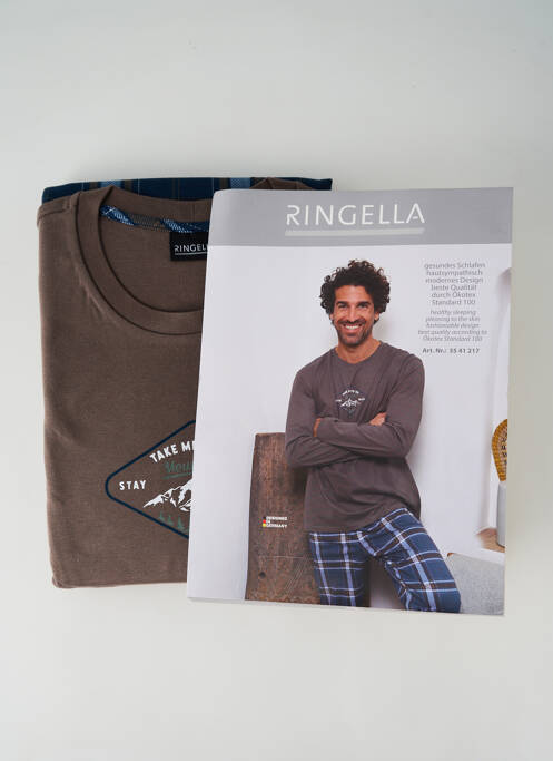 Pyjama marron RINGELLA pour homme