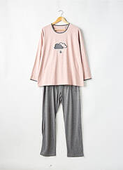 Pyjama gris LEON & LEONIE pour femme seconde vue