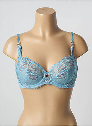 Soutien-gorge tissage tulle haut soutien-gorge emboitant bleu TRIUMPH femme
