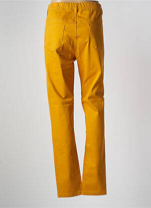 Jegging tissage popeline taille normale jaune QUATRE VINGT JOURS femme
