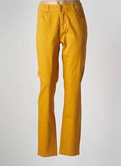 Pantalon slim jaune GEVANA pour femme seconde vue