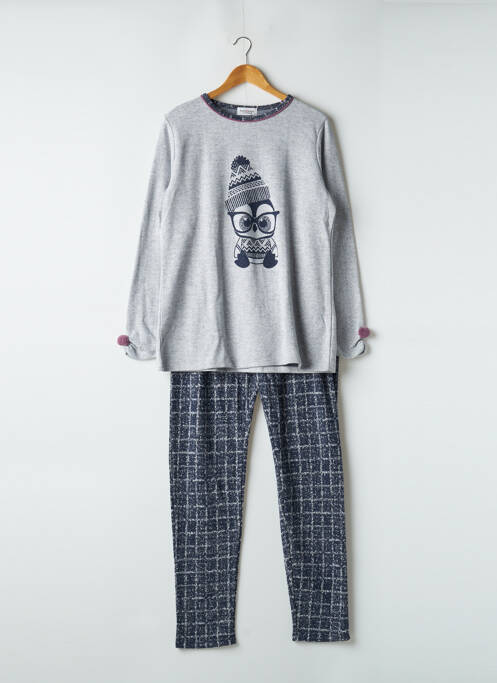 Pyjama gris MASSANA pour femme