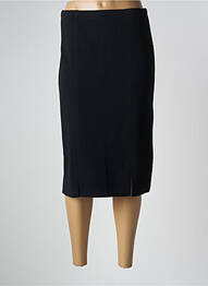 Jupe mi-longue stretch noir ELEANE femme