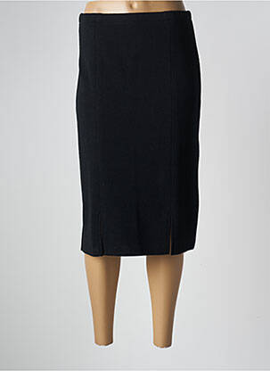 Jupe mi-longue stretch noir ELEANE femme