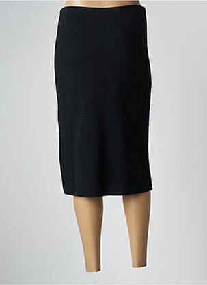 Jupe mi-longue stretch noir ELEANE femme