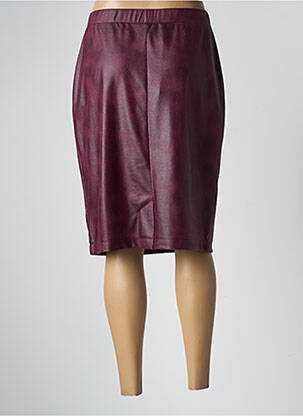 Jupe mi-longue stretch rouge GRIFFON femme