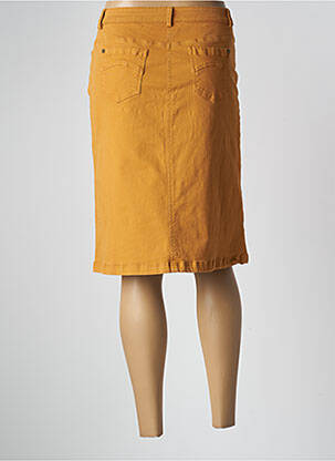 Jupe mi-longue stretch jaune AGATHE & LOUISE femme