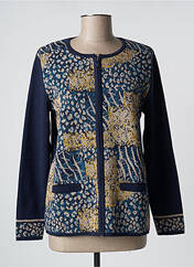 Gilet manches longues bleu ELEANE pour femme seconde vue