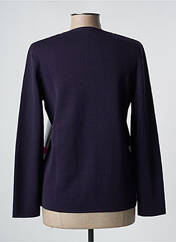 Gilet manches longues violet ELEANE pour femme seconde vue