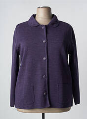 Gilet manches longues violet ELEANE pour femme seconde vue