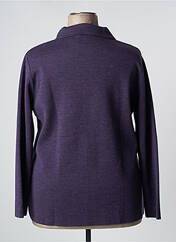 Gilet manches longues violet ELEANE pour femme seconde vue
