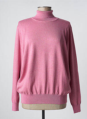 Pull col roulé rose JENSEN pour femme