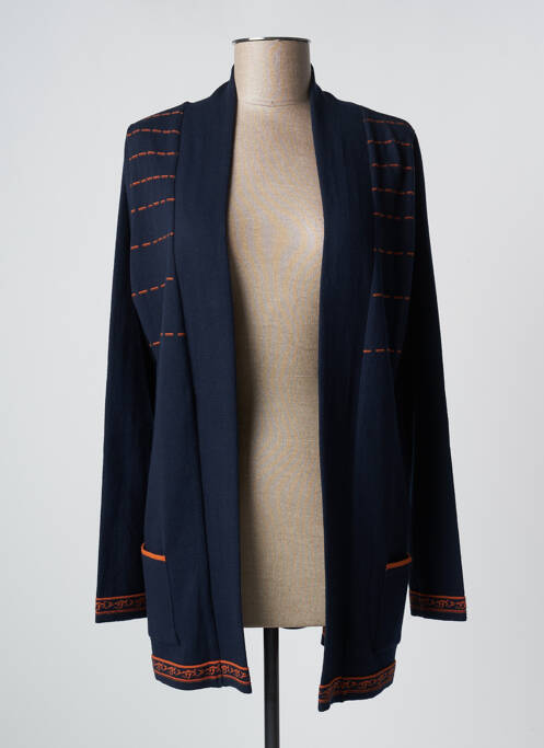 Gilet manches longues bleu TELMAIL pour femme