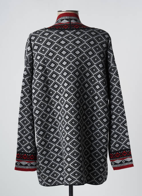 Gilet manches longues gris AGATHE & LOUISE pour femme