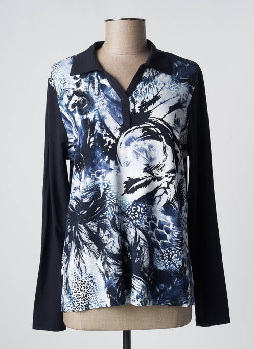 Polo bleu SIGNATURE pour femme