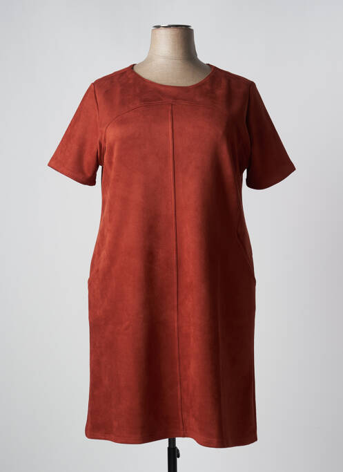 Robe mi-longue marron VETISTYLE pour femme