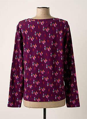 Top stretch manches longues violet AGATHE & LOUISE femme