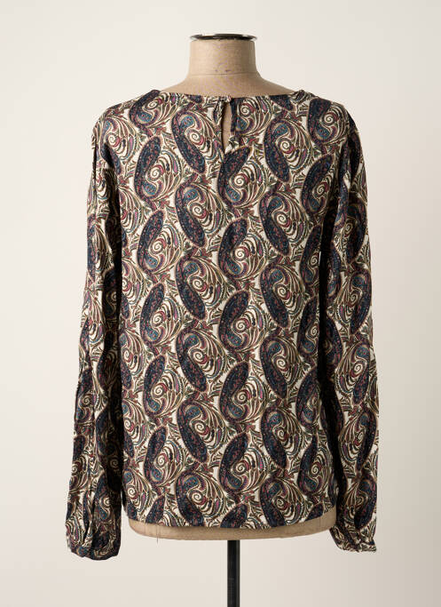 Blouse fermeture boutonnée au dos manches longues gris JENSEN femme
