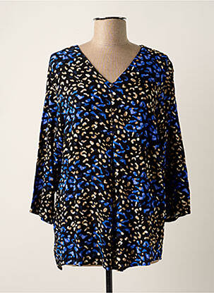 Tunique manches longues tissage crêpe noir CISO femme