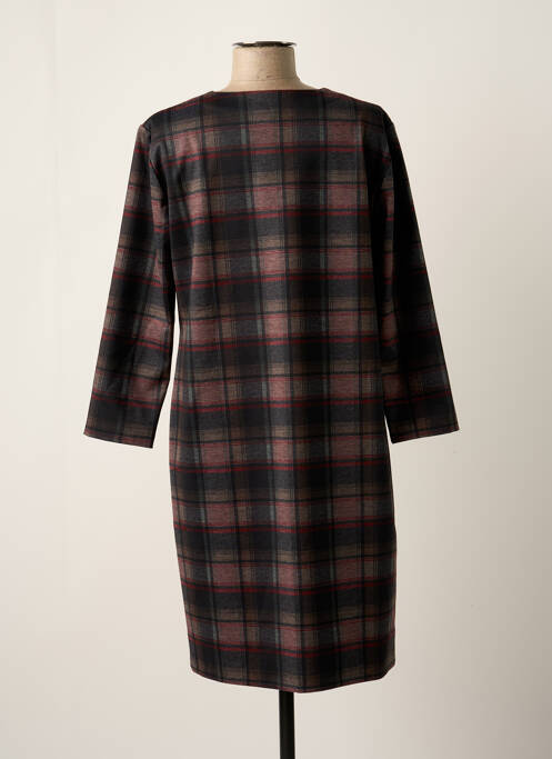 Robe mi-longue marron GEVANA pour femme