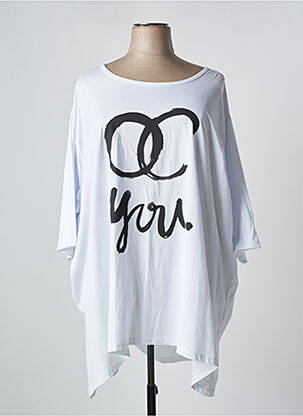 T-shirt blanc SOPHIA CURVY pour femme