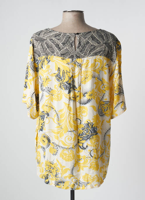 Blouse manches courtes manches courtes jaune CISO femme