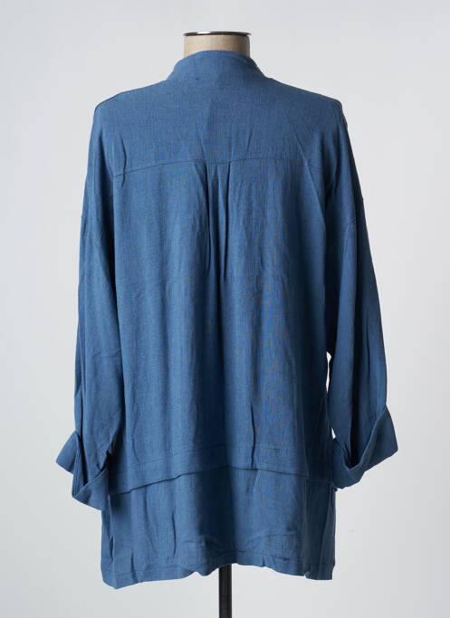 Tunique manches longues bleu FRANCK ANNA pour femme