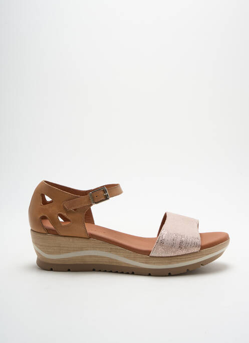Sandales/Nu pieds beige PAULA URBAN pour femme