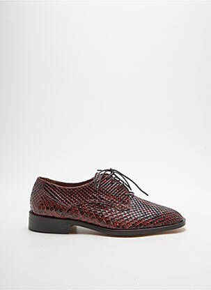 Derbies impression talon plat jusqu'à 3cm marron MICHEL VIVIEN femme