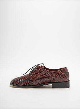 Derbies impression talon plat jusqu'à 3cm marron MICHEL VIVIEN femme