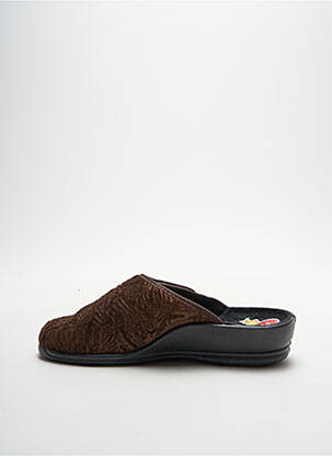 Chaussons/pantoufles voute plantaire talon de 4 à 6cm marron FLORETT femme