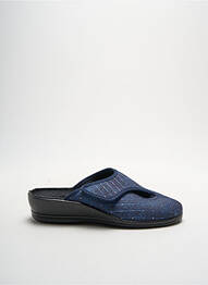 Chaussons/pantoufles voute plantaire talon de 4 à 6cm bleu FLORETT femme
