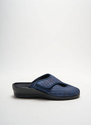 Chaussons/pantoufles voute plantaire talon de 4 à 6cm bleu FLORETT femme