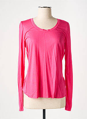 Top stretch manches longues rose PUROTATTO femme