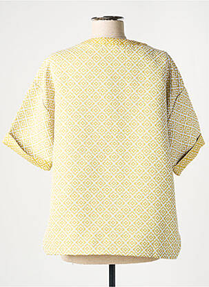 Top manches courtes manches courtes jaune CHRISTINA femme