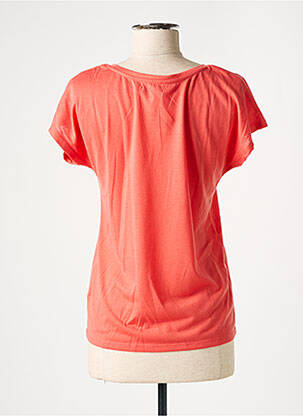 T-shirt stretch manches courtes rose LA HALLE femme