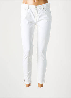 Pantalon 7/8 stretch taille normale beige ZARA femme