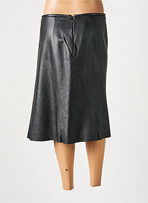 Jupe mi-longue taille normale noir MANGO femme