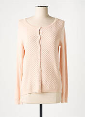 Gilet manches longues rose LADY BLUSH pour femme seconde vue