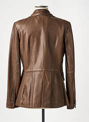 Veste en cuir marron H&M pour femme seconde vue