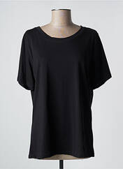 T-shirt noir MADE IN ITALY pour femme seconde vue