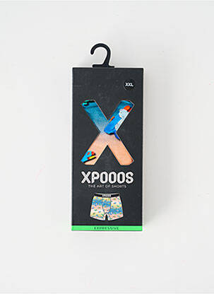 Boxer orange XPOOOS pour homme